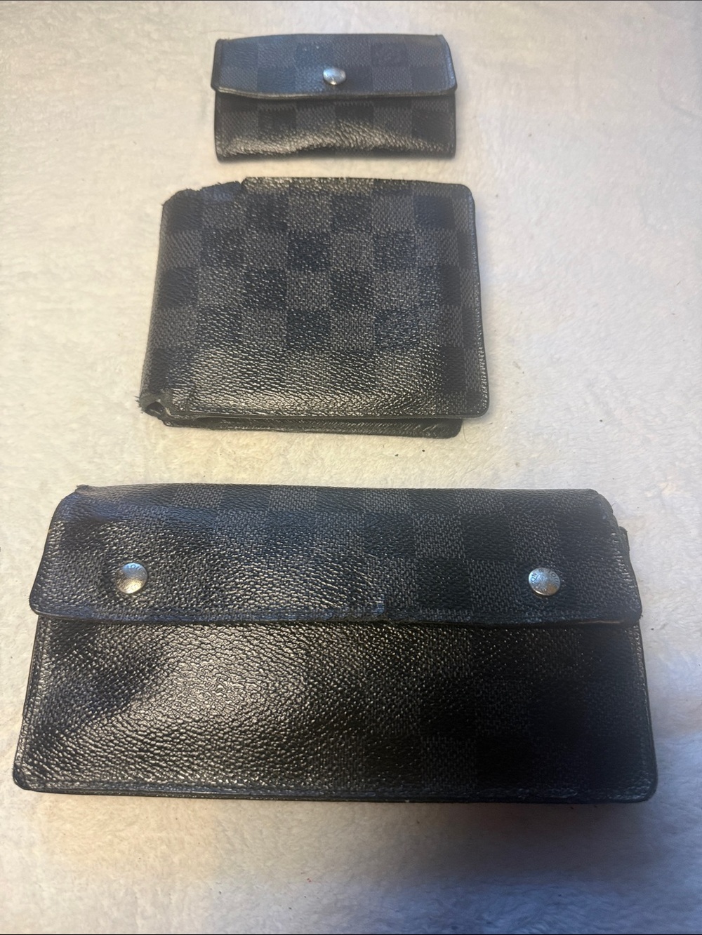 Project Pieces-Louis Vuitton Damier Graphite wallets/key holder (as is/project)